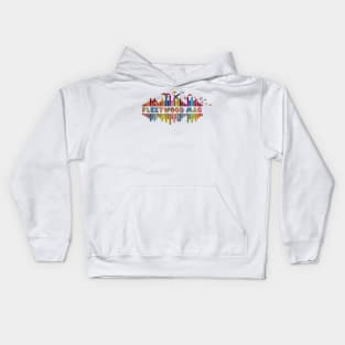 Tone Color Wave With Name-Fleetwood Mac Kids Hoodie